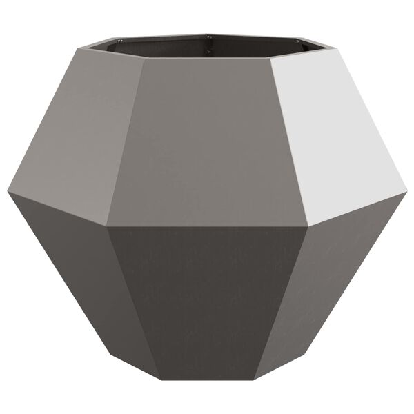 vidaXL Jardinera 2 pcs Oxidado 100 x 100 x 80 cm Acero autopatinable