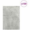 vidaXL Paneles Decorativos 150 pcs Gris Concreto 15 x 21 x 0.27 cm