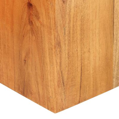 vidaXL Soportes para plantas 2 unidades madera maciza de acacia