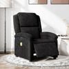 vidaXL Sill&oacute;n reclinable de masaje el&eacute;ctrico terciopelo negro
