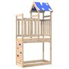 vidaXL Torre de Juego Marr&oacute;n Madera de pino macizo