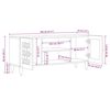 vidaXL Mueble de TV Natural 105 x 33,5 x 46 cm Madera de mango maciza