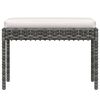 vidaXL Set de muebles de jard&iacute;n 6 pzas y cojines rat&aacute;n sint&eacute;tico gris