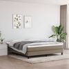 vidaXL Estructura de cama con somier tela gris taupe 160x200 cm