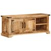 vidaXL Mueble de TV madera maciza de mango rugosa 110x35x45 cm