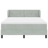 vidaXL Cama tipo Box Spring Gris claro 160 x 200 cm Terciopelo