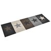 vidaXL Alfombra de cocina lavable Star 45x150 cm