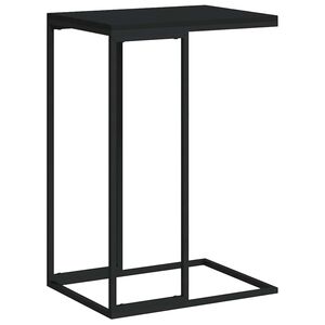 vidaXL Mesa auxiliar de madera contrachapada negro 40x30x59 cm