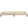 vidaXL Estructura cama sin colchón cuero sintético capuchino 140x200cm