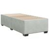 vidaXL Cama box spring con colch&oacute;n terciopelo gris claro 80x200 cm