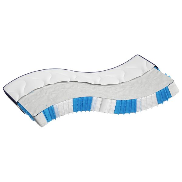 vidaXL Colchón de muelles ensacados firmeza media 140x200 cm