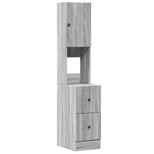 vidaXL Mueble de cocina madera de ingenier&iacute;a gris Sonoma 35x50x180 cm
