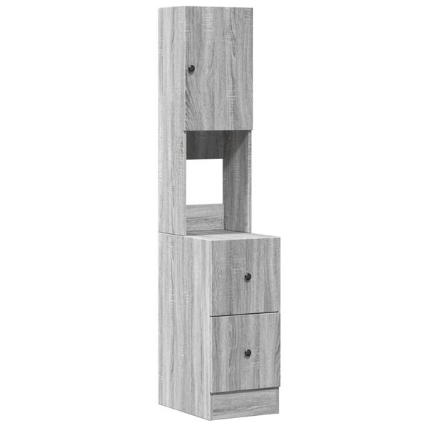 vidaXL Mueble de cocina madera de ingeniería gris Sonoma 35x50x180 cm