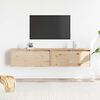 vidaXL Armario de pared 2 uds madera maciza de pino 80x30x35 cm