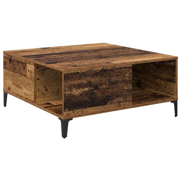vidaXL Mesa de Caf&eacute; Madera Vieja 80 x 80 x 36,5 cm