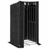 vidaXL Le&ntilde;ero cubierta lluvia 100x100x200 cm acero galvanizado