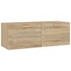 vidaXL Armario pared madera contrachapada roble Sonoma 100x36,5x35 cm