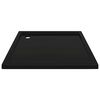 vidaXL Plato de ducha cuadrado de ABS negro 90x90 cm