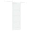 vidaXL Puerta Corredera ORKDAL 78 x 211 cm Madera de ingenier&iacute;a Blanco