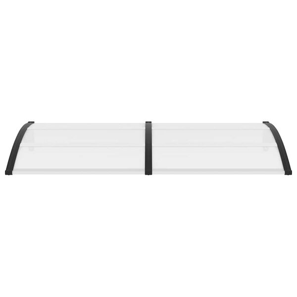 vidaXL Marquesina para puerta PC negro 200x100 cm