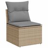 vidaXL Set sof&aacute;s jard&iacute;n y cojines 7 pzas rat&aacute;n sint&eacute;tico acacia beige
