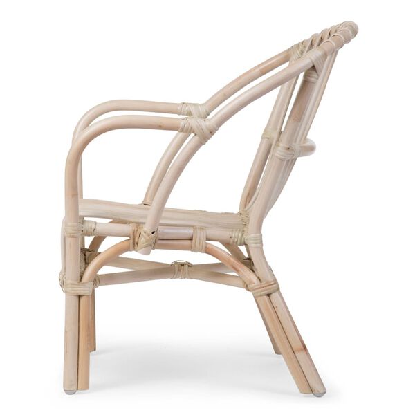 CHILDHOME Silla infantil de rat&aacute;n con coj&iacute;n Montana natural