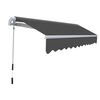 vidaXL Toldo plegable de operación manual 300 cm antracita