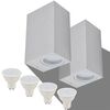 vidaXL L&aacute;mpara de pared exterior 2 uds cuadrada ascendente/descendente