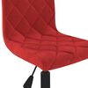 vidaXL Sillas de comedor giratorias 2 unidades terciopelo rojo tinto