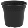 vidaXL Maceta Redonda para Flores 24 pcs Negro &Oslash; 15 x 12 cm Pl&aacute;stico