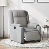 vidaXL Sill&oacute;n reclinable el&eacute;ctrico tela gris claro