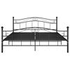 vidaXL Estructura de cama de metal negro 200x200 cm