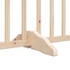 vidaXL Puerta para perros plegable 8 paneles madera de &aacute;lamo 640 cm