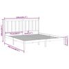 vidaXL Estructura de cama madera maciza 150x200 cm