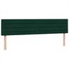 vidaXL Cama box spring con colch&oacute;n terciopelo verde oscuro 180x220 cm