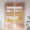 vidaXL Cortinas de gasa con trabillas 2 uds terracota 140x260 cm