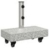 vidaXL Base para sombrilla 25 kg Gris granito Rectangular