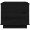 vidaXL Mesa de centro de madera maciza de pino negro 40x50x35 cm