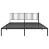vidaXL Estructura cama sin colchón con cabecero metal negro 183x213 cm