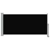 vidaXL Toldo lateral retr&aacute;ctil para patio 120x300 cm negro