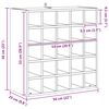 vidaXL Estante de Vino 2 pcs 56 x 25 x 56 cm Madera de pino macizo