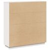 vidaXL Aparador alto de madera maciza de pino blanco 110,5x35x117 cm