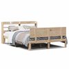 vidaXL Estructura de cama con cabecero madera maciza pino 140x200 cm