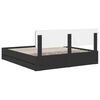 vidaXL Estructura de cama Negro 200 x 200 cm Madera Ingenieril