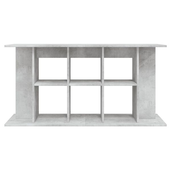 vidaXL Soporte para acuario de hormigón gris 120x40x60 cm de madera sintética