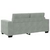 vidaXL Sofá Loveseat gris claro 140 cm terciopelo