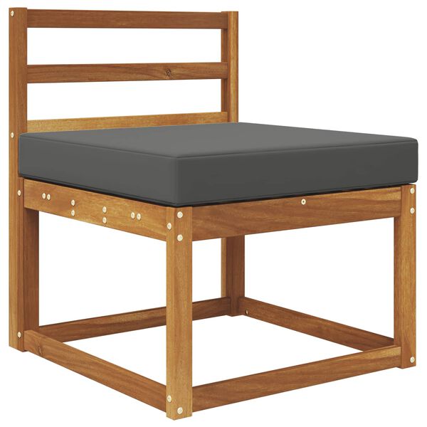 vidaXL Coj&iacute;n para sof&aacute; de exterior Antracita 60 x 60 x 8 cm Poli&eacute;ster