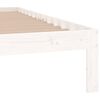 vidaXL Estructura de cama doble sin colch&oacute;n blanco 135x190 cm
