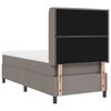 vidaXL Cama tipo Box Spring con colch&oacute;n Taup&eacute; 200 x 100 cm tela