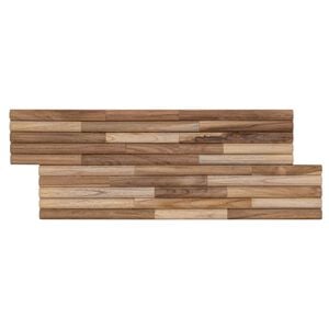 vidaXL Panel de pared 10 uds. Natural 55 x 20 x 2 cm